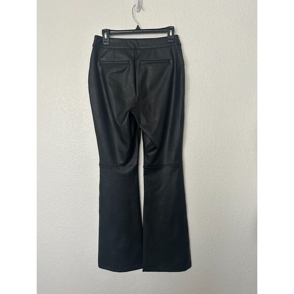 Spanx Leather Like Flare in Black Faux Pull On Pants Large - Picture 5 of 7